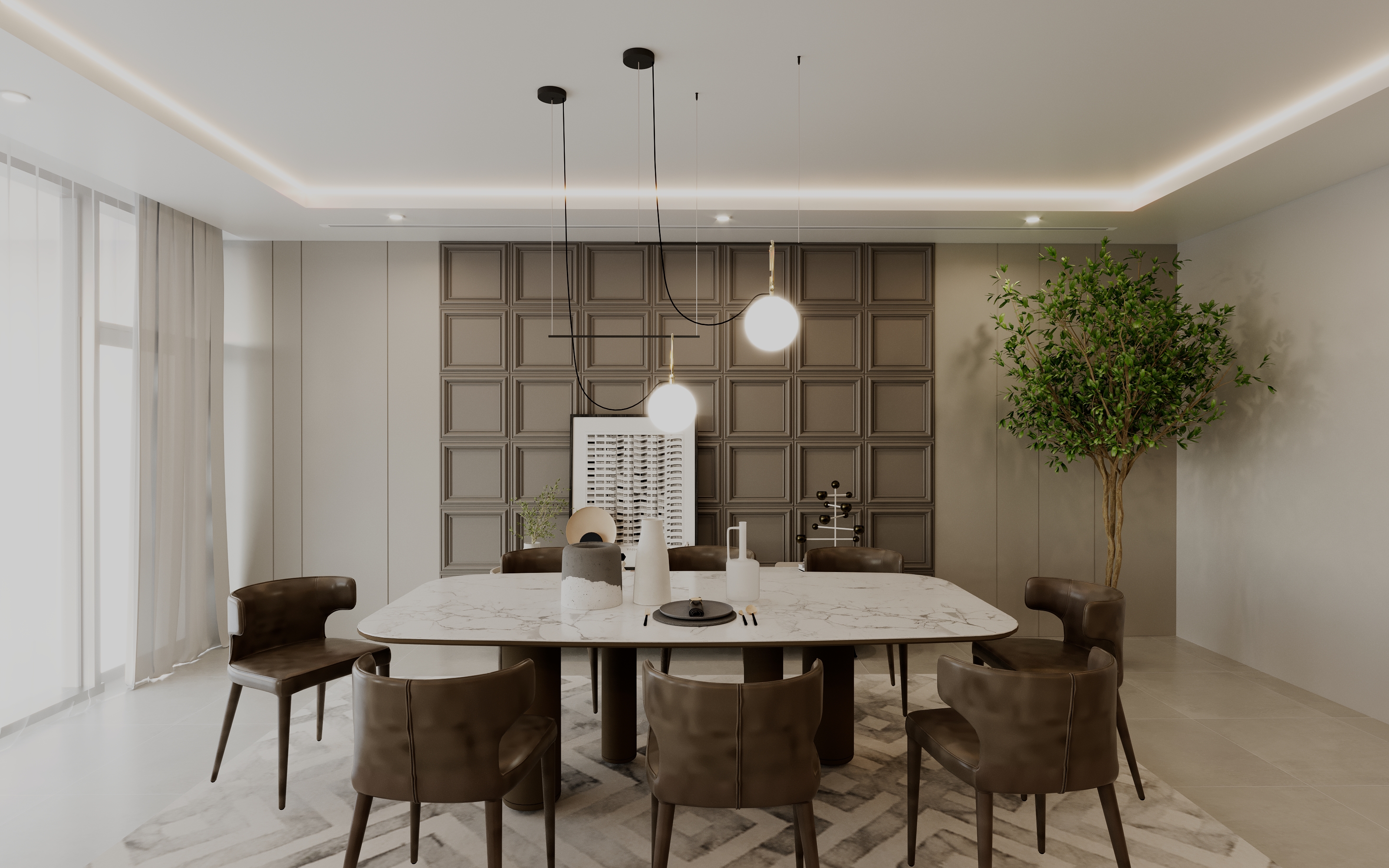 Meydan 3-Bedroom Apartment - architecture project in Meydan, Dubai, designed by Ajsa Avdovic Architect